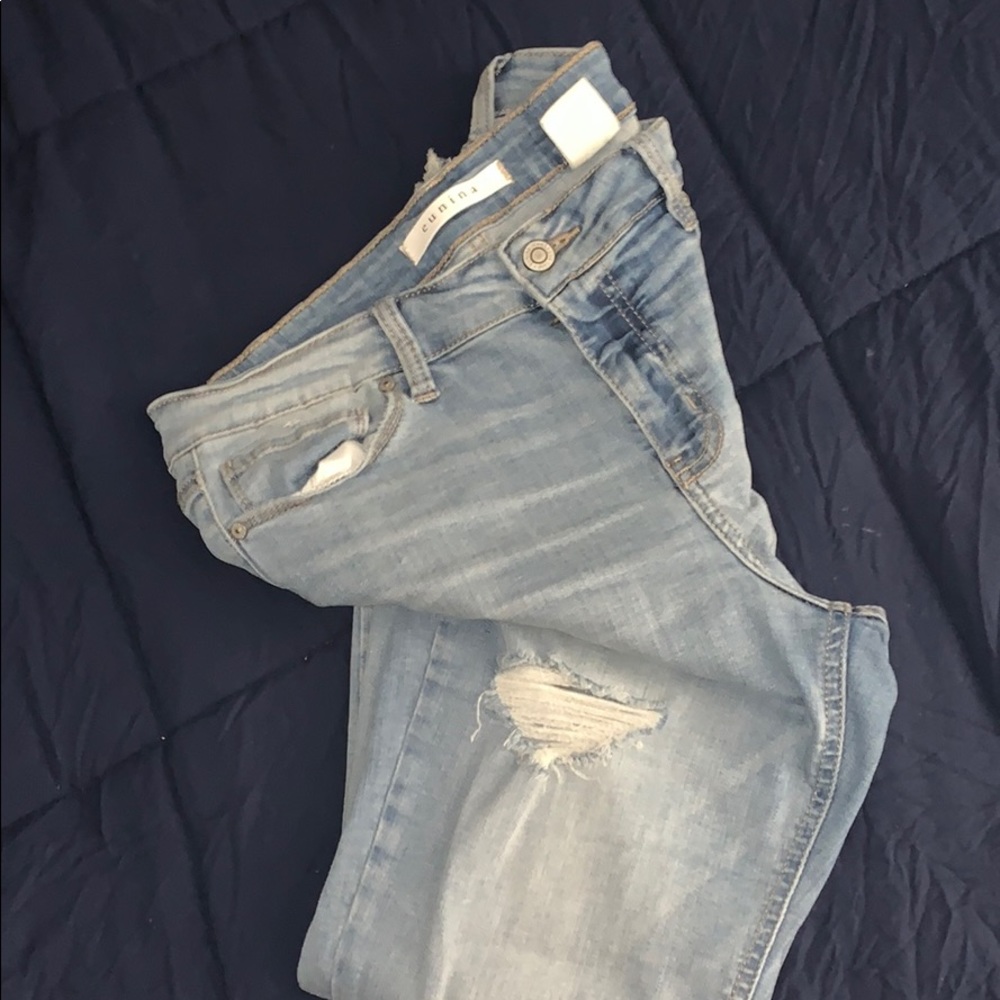 Eunina white washed ripped Jeans